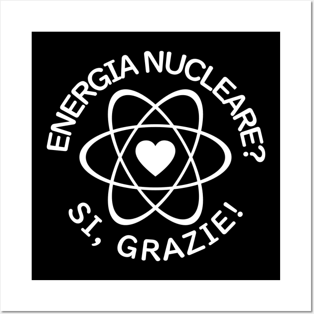 "Nuclear Power? Yes Please!" in Italian Wall Art by Decamega